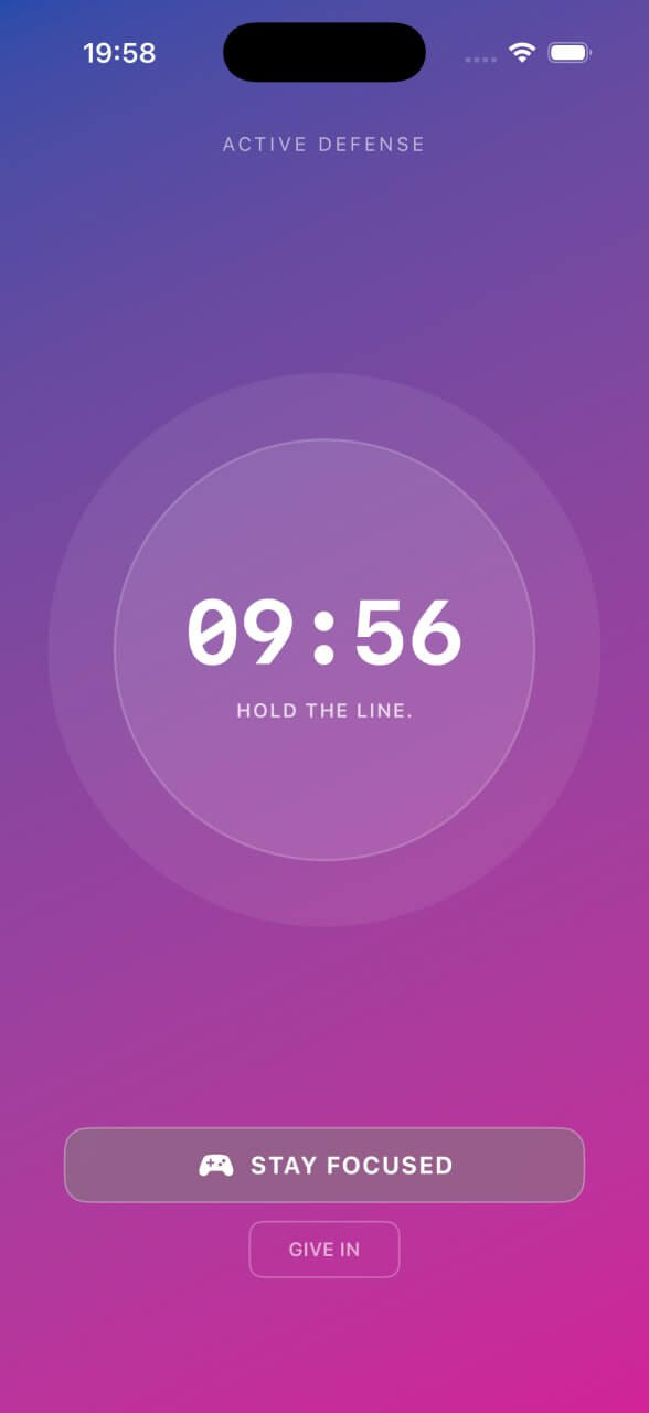 Active Defense timer countdown
